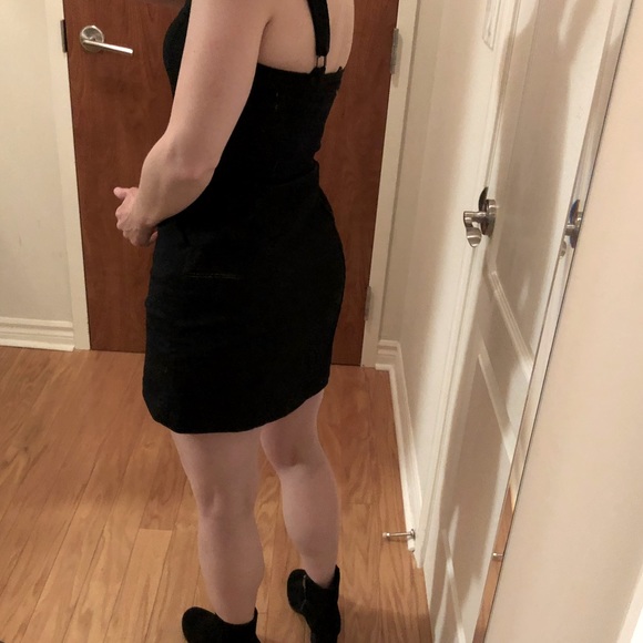 Overall style Jean mini-dress - Picture 9 of 10